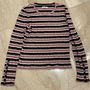 Madewell Striped Long Sleeve Top
